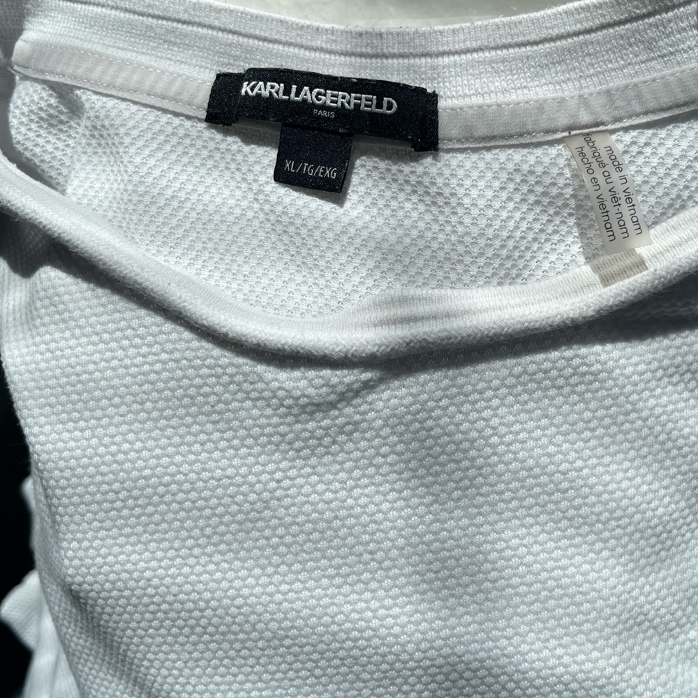 Karl Lagerfeld White Short Sleeve Tee - Picture 10 of 14